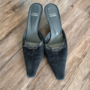 Stuart Weitzman Black Suede Heels
